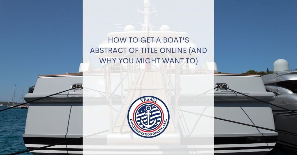 boat Abstract of Title