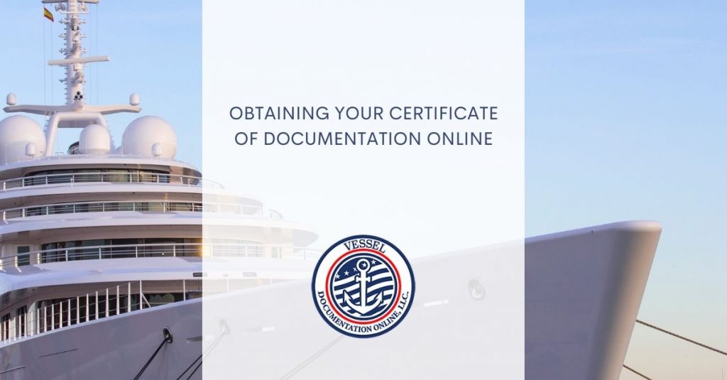 certificate of documentation