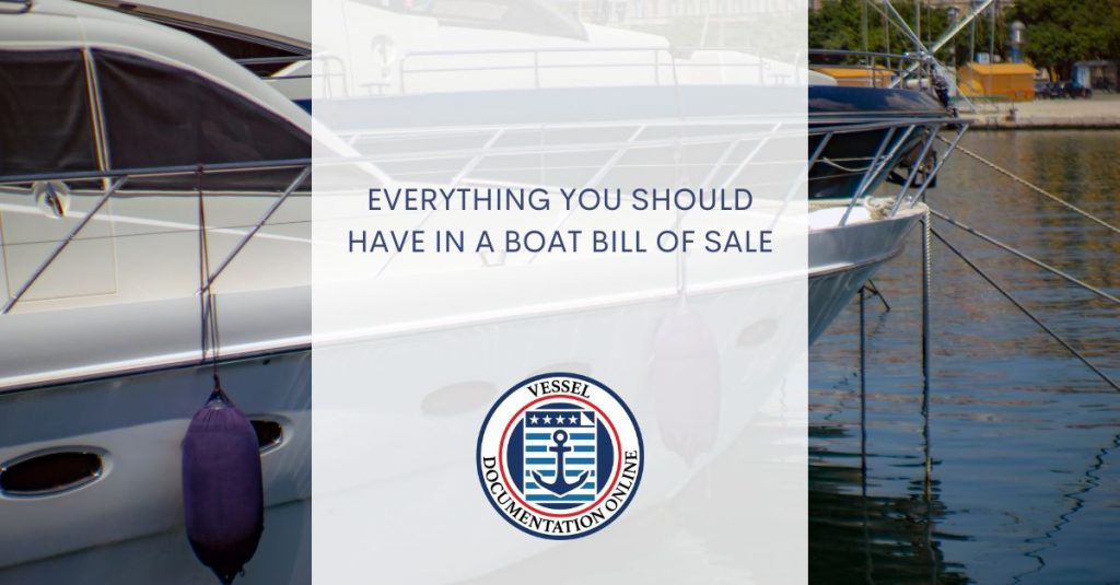 Boat Bill of Sale